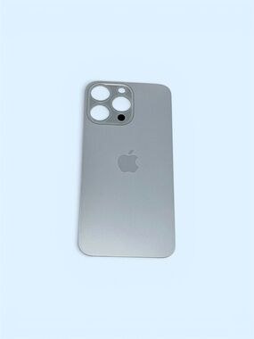 Back Glass Rear Housing Battery Cover Camera Lens For iPhone 15 Pro Max Natural